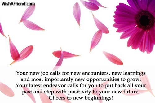congratulations for job